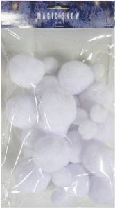 PEHA kerstslinger sneeuwballen 150 cm synthetisch wit