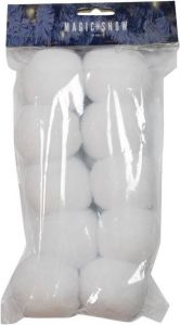PEHA sneeuwballen 6 cm synthetisch wit 10-delig
