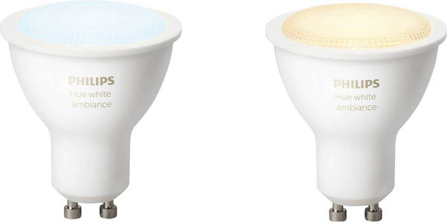 Philips HUE LED Spot GU10 White Ambiance Bluetooth Duo Pack