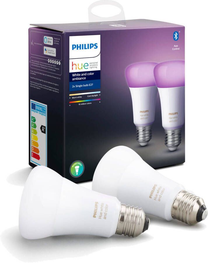 Philips Hue Standaardlamp wit en gekleurd licht 2-pack