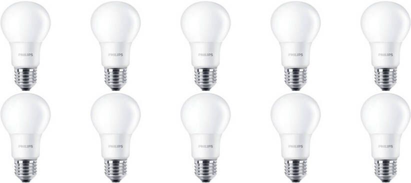 Philips LED Lamp 10 Pack CorePro LEDbulb 827 A60 E27 Fitting 5.5W Warm Wit 2700K Vervangt 40W