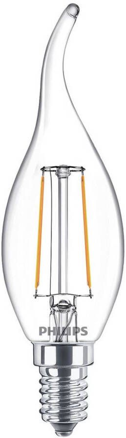 Philips LED Lamp E14 2W Kaars Filament