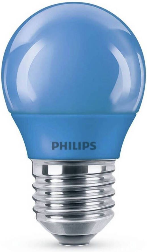 Philips LED Lamp E27 3 1W Blauw