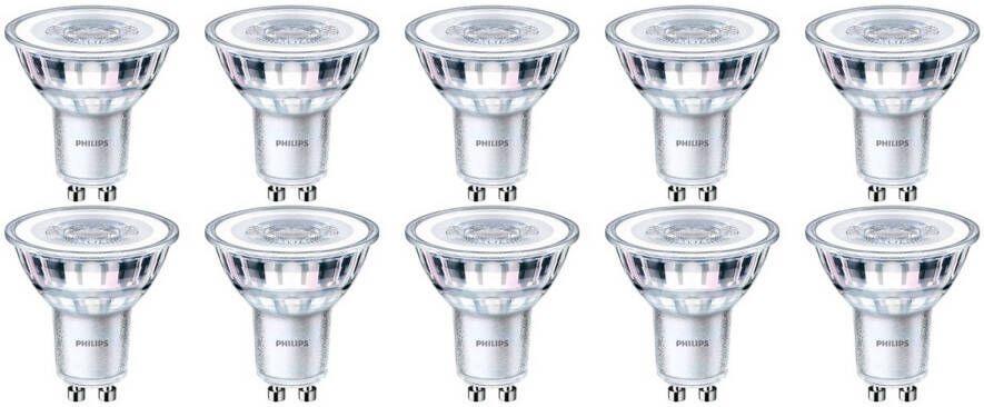 Philips LED Spot 10 Pack CorePro 840 36D GU10 Fitting 3.5W Natuurlijk Wit 4000K Vervangt 35W