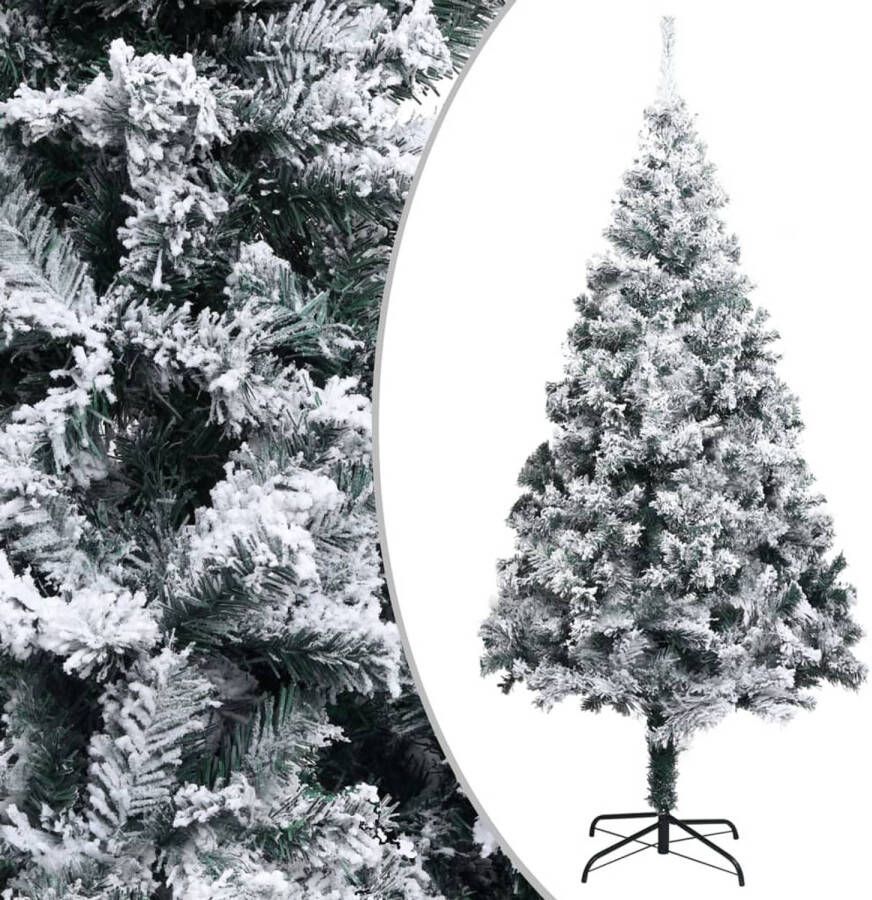 Prolenta Premium INFIORI Kunstkerstboom met LED&apos;s kerstballen en sneeuw 300 cm groen