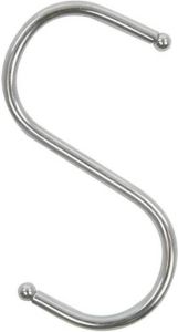 ProPlus S-haak staal 65 x 75 mm chroom 6 stuks in blister