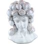 Ptmd Collection PTMD Alani White glazed ceramic statue of women head C - Thumbnail 1