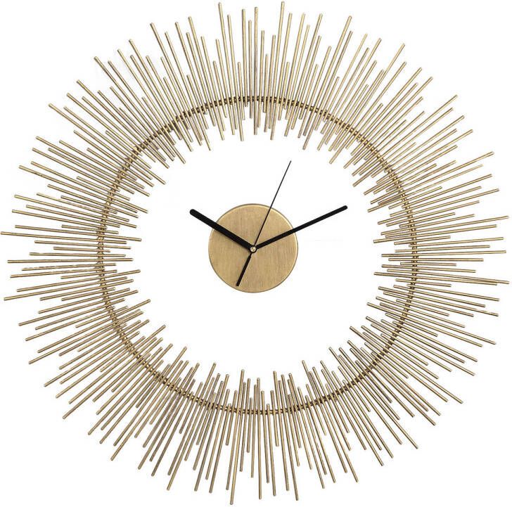 Ptmd Collection PTMD Anther Gold metal wall clock separate sun rays