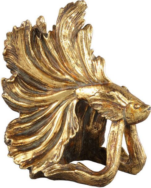 Ptmd Collection PTMD Azzy Gold poly fighting fish statue