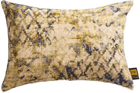 Ptmd Collection PTMD Becca Green cotton velvet cushion antique L