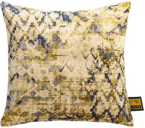 Ptmd Collection PTMD Becca Green cotton velvet cushion antique print S