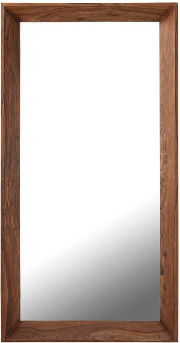 Ptmd Collection PTMD Chevar Brown sheesham wood mirror rectangle L