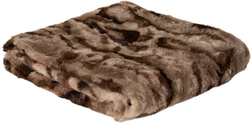 Ptmd Collection PTMD Clarisse Brown artificial fur plaid rectangle S