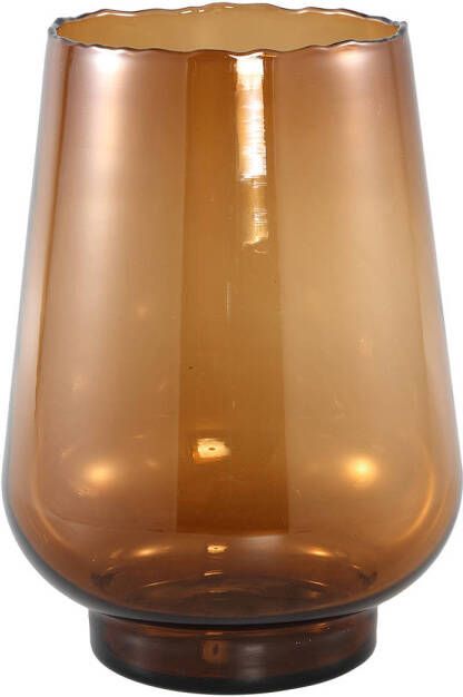 Ptmd Collection PTMD Dexa Brown glass vase straight round L