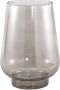 Ptmd Collection PTMD Dexa Grey glass vase straight round L - Thumbnail 1