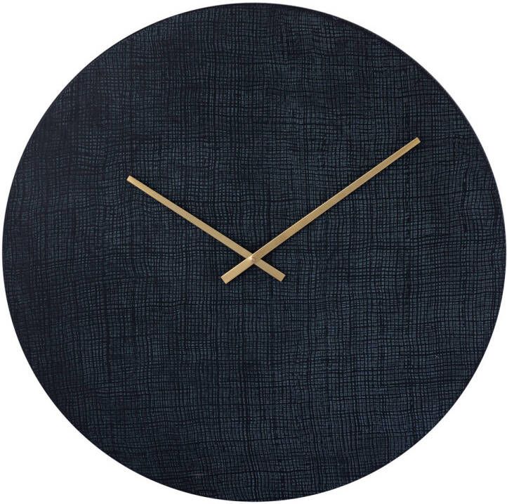 Ptmd Collection PTMD Emmett Black iron round clock square texture L