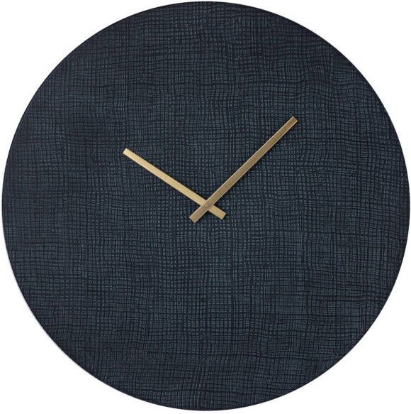 Ptmd Collection PTMD Emmett Black iron round clock square texture S