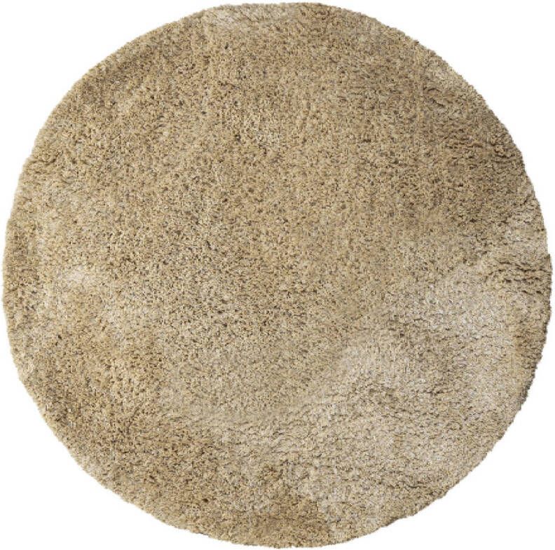 Ptmd Collection PTMD Jups Beige fabric handwoven carpet round L