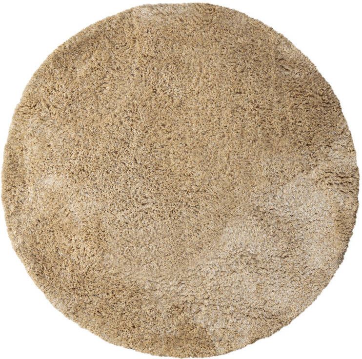 Ptmd Collection PTMD Jups Beige fabric handwoven carpet round M