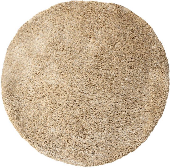 Ptmd Collection PTMD Jups Beige fabric handwoven carpet round S
