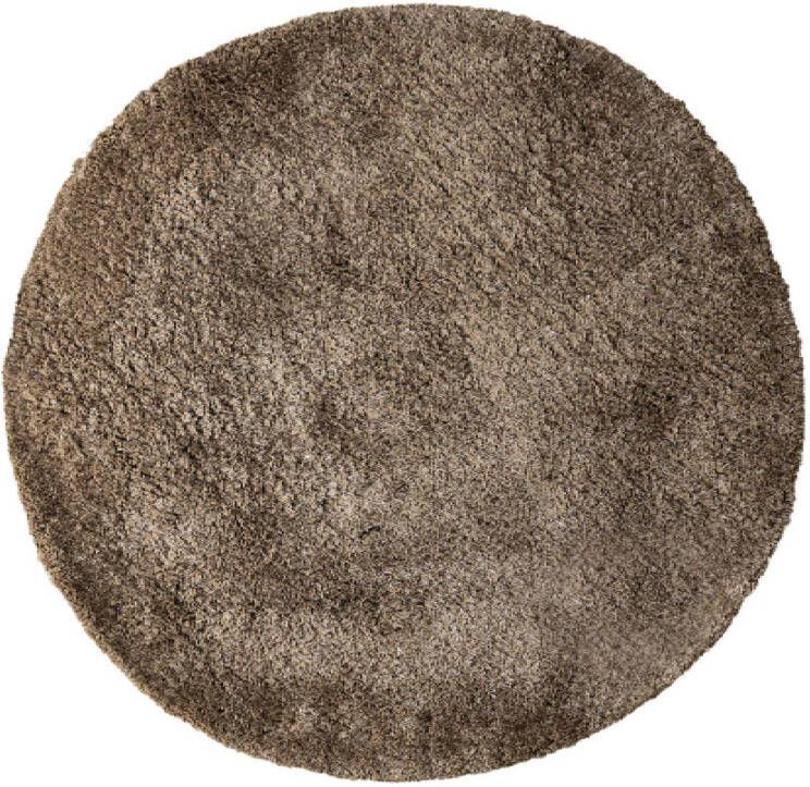 Ptmd Collection PTMD Jups Brown fabric handwoven carpet round L