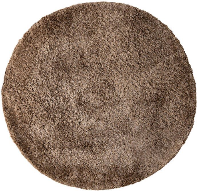 Ptmd Collection PTMD Jups Brown fabric handwoven carpet round M