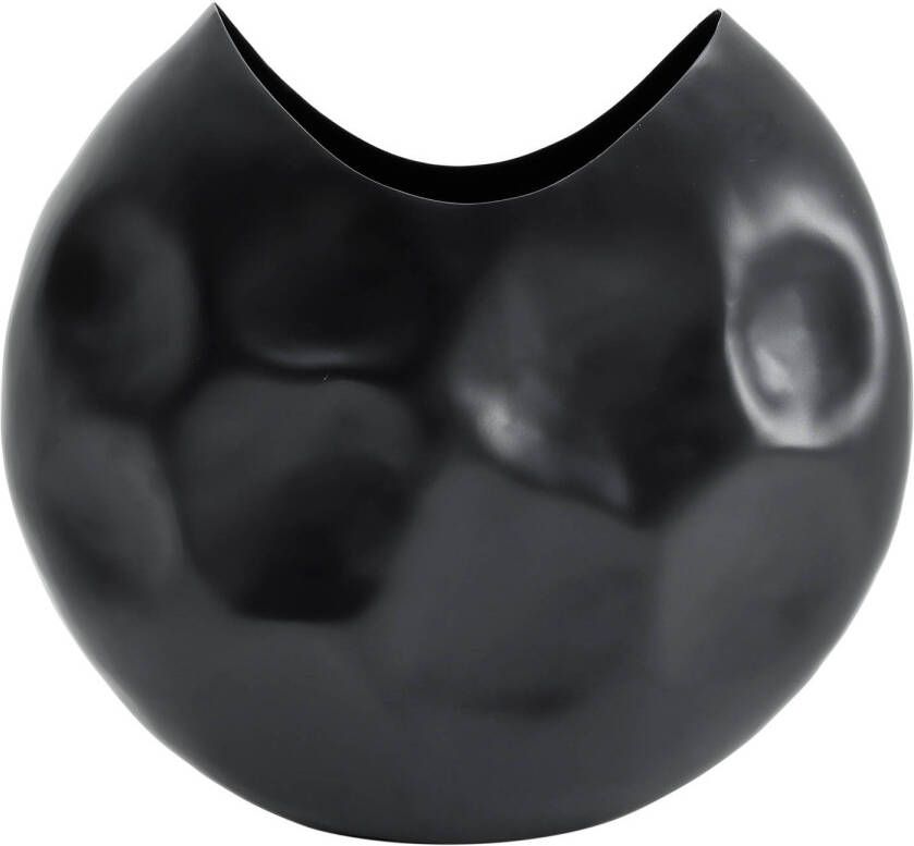 Ptmd Collection PTMD Lio Black aluminium pot oval dented