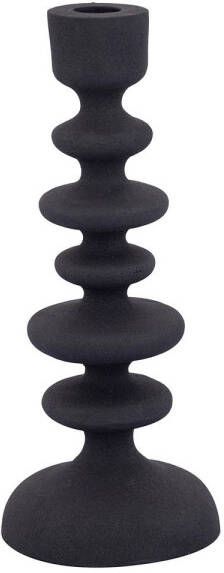 Ptmd Collection PTMD Lisanne Black casted alu candleholder circles M