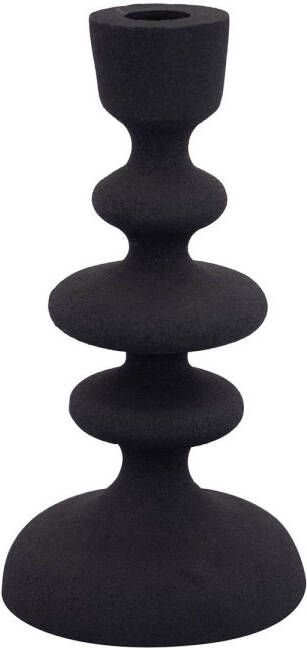 Ptmd Collection PTMD Lisanne Black casted alu candleholder circles S