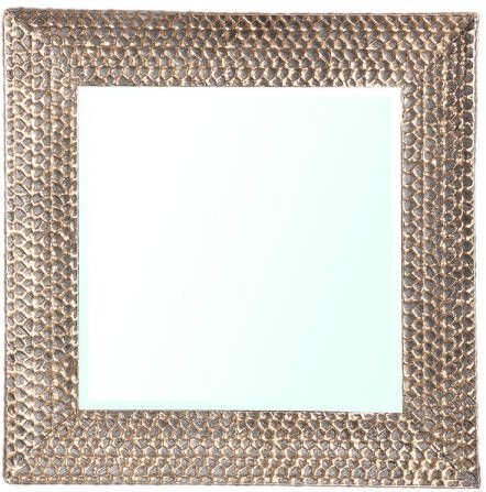 Ptmd Collection PTMD Marrin Gold thick iron mirror with scales pattern
