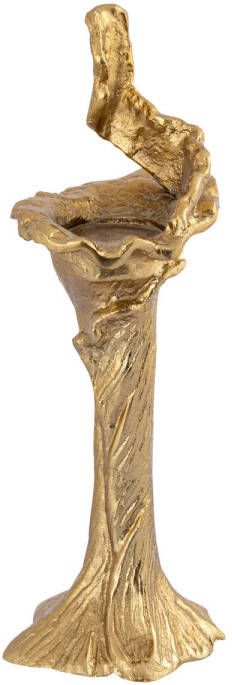 Ptmd Collection PTMD Mataly Gold casted alu candle holder S