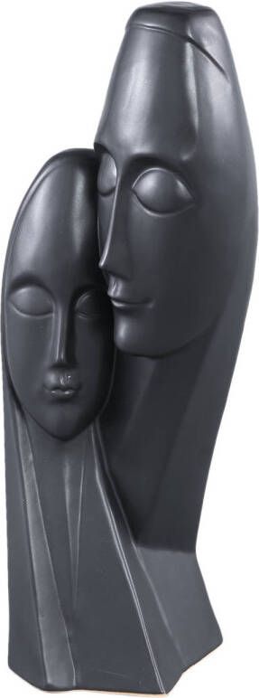 Ptmd Collection PTMD Mixxi Black ceramic statue mixed up faces