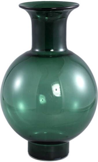 Ptmd Collection PTMD Nory Green glass bulb vase round regular