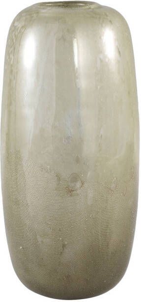 Ptmd Collection PTMD Oliva Green blended glass vase round M