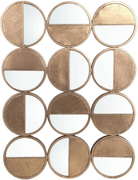 Ptmd Collection PTMD Oria Gold iron mirror multiple twelve half rounds