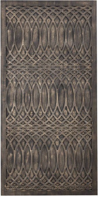 Ptmd Collection PTMD Osher Grey MDF wavy carved wallpanel rough L
