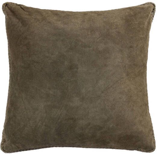 Ptmd Collection PTMD Suky Green suede leather cushion square L