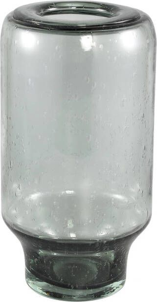 Ptmd Collection PTMD Vika Grey glass vase clear design round M