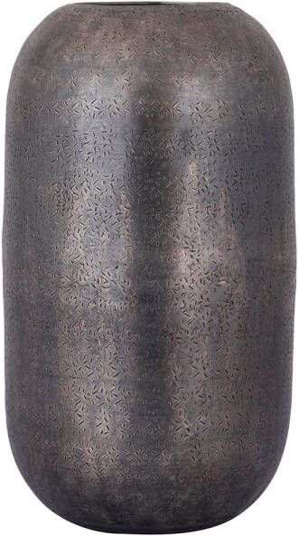 Ptmd Collection PTMD Yourne Black rustic aluminum pot bulb round M