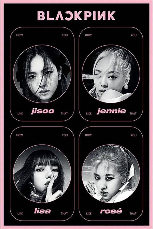 Pyramid Black Pink How You Like That Poster 61x91 5cm