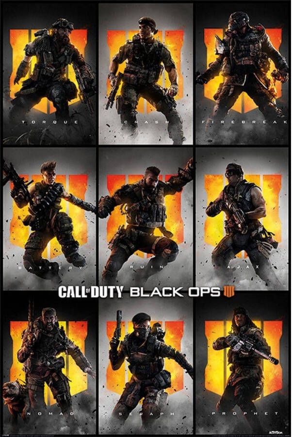 Pyramid Call of Duty Black Ops 4 Characters Poster 61x91 5cm