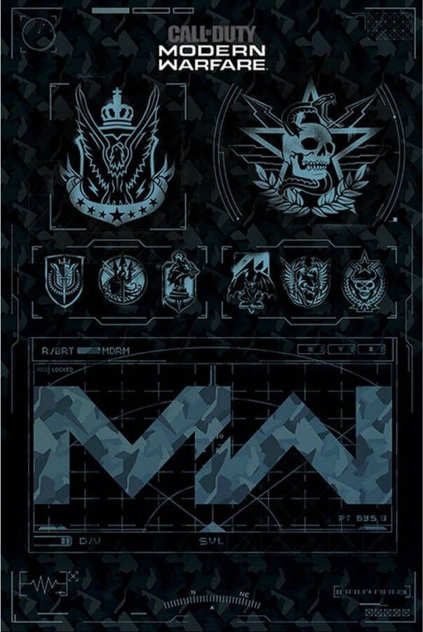 Pyramid Call of Duty Modern Warfare Fractions Poster 61x91 5cm