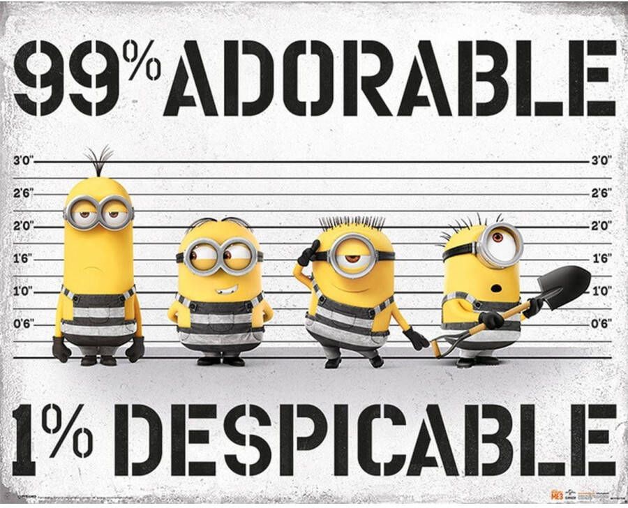 Pyramid Despicable Me 3 99 Adorable 1 Despicable Poster 50x40cm