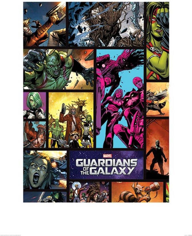 Pyramid Guardians of The Galaxy Comics Kunstdruk 60x80cm