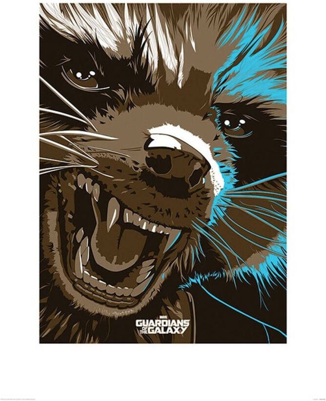 Pyramid Guardians of The Galaxy Rocket Raccoon Kunstdruk 60x80cm