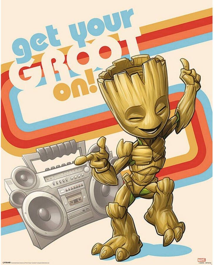 Pyramid Guardians of the Galaxy Vol 2 Get Your Groot On Poster 40x50cm