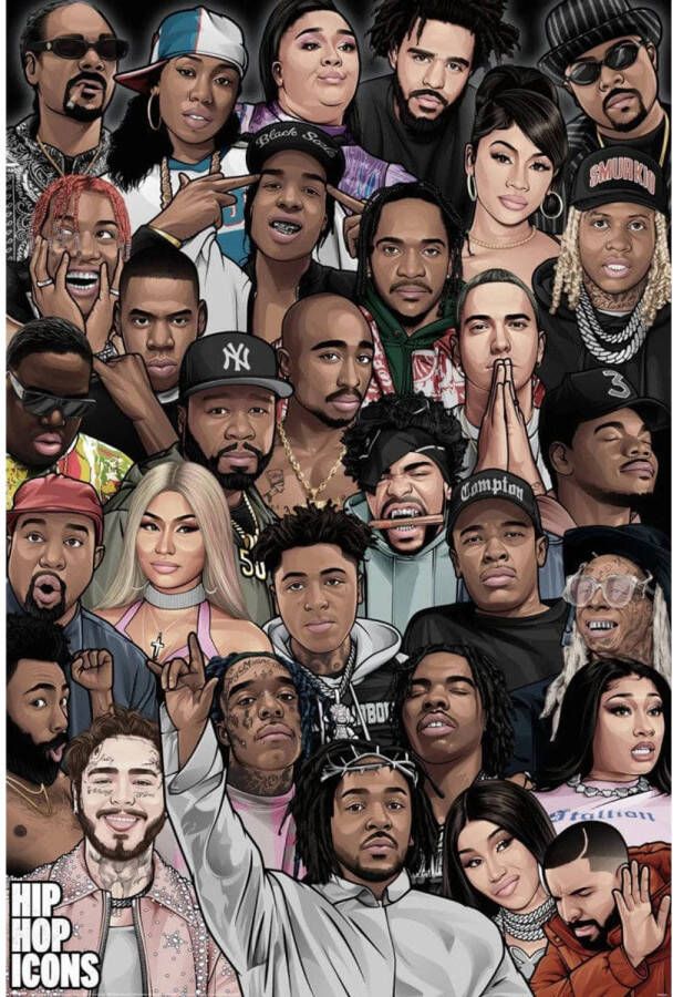 Pyramid Hip Hop Icons Poster 61x91 5cm