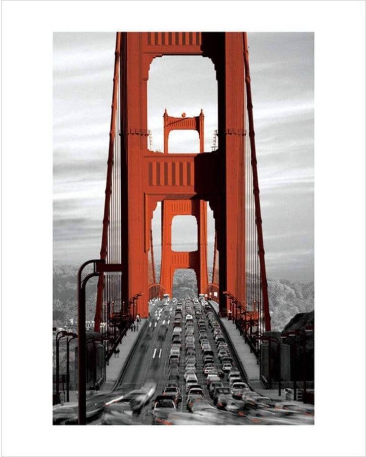 Pyramid Kunstdruk Golden Gate Bridge San Francisco 60x80cm