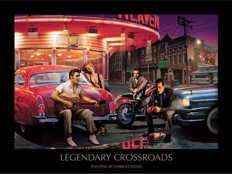 Pyramid Kunstdruk Legendary Crossroads Chris Consani 80x60cm