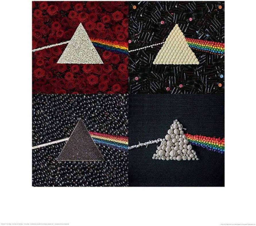 Pyramid Kunstdruk Pink Floyd Dark Side of the Moon Collections 40x40cm